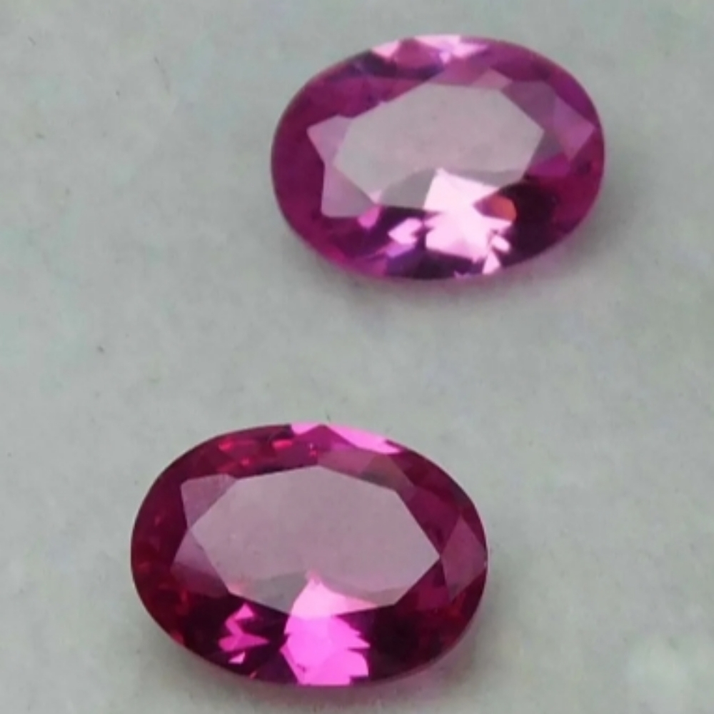 ❤️ 1.80ct Rose Rubies, Oval Cut, Pair of 2x Earring Sized (6x4mm), Loose Gems